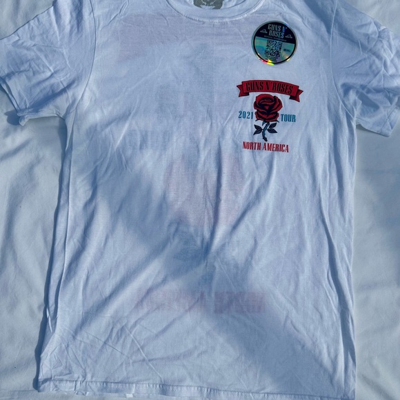 Guns N Roses 2021 North America Tour White Graphic T Shirt Mens Medium!!! - Picture 6 of 6